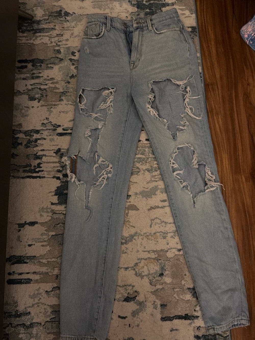 BDG Light Blue Distressed Boyfriend Jeans